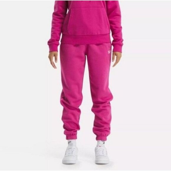 REEBOK Womens Proud Pink Fleece Pants Joggers Sweapants Sz 4X NEW NET - Picture 1 of 3